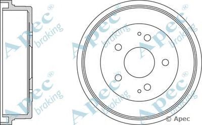 APEC BRAKING drm9172 -  Тормозной барабан